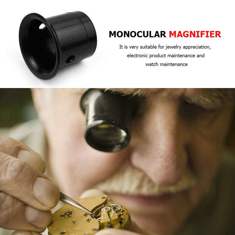 5pcs Eyepiece Magnifier Glass Lens Eyepiece Type Repair Magnifier, Times: 20X