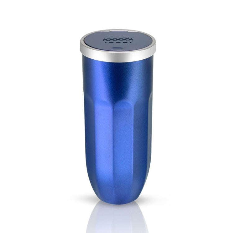 Car Storage Tube Cup Holder Miscellaneous Trash Can With Aroma Diffuser(Blue)
