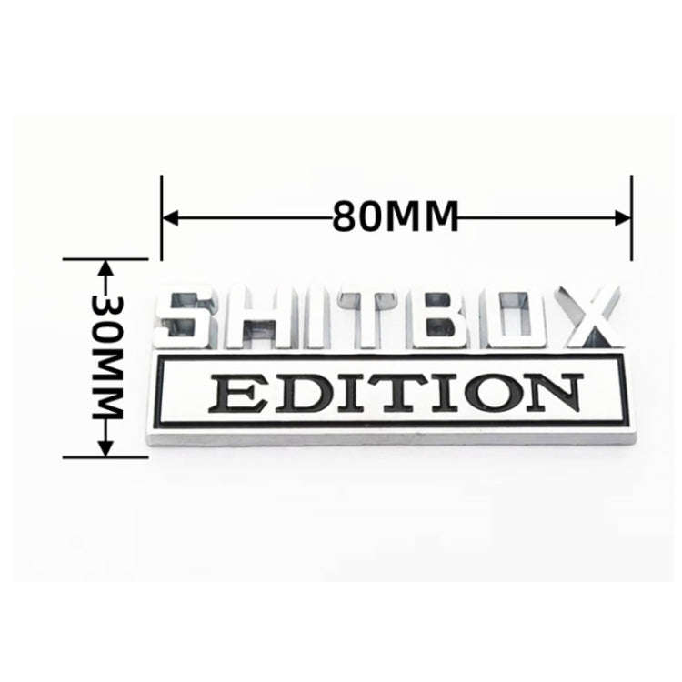 5pcs Car Body Rear Modification Badge Plate Label(Silver Red)