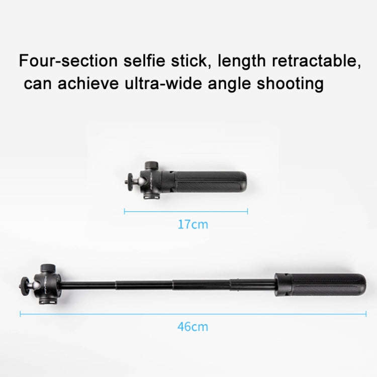 PGYTECH  Camera Tripod Cell Phone Selfie Extension Pole,Spec: Tripod+Phone Clip