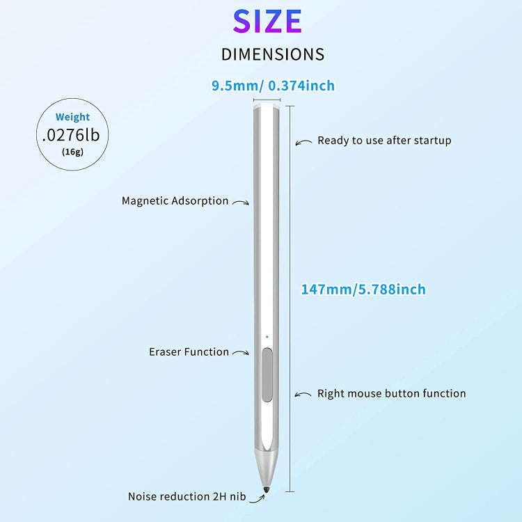 For Microsoft Surface Pro7/6/5/4 PROX Go Book Touch Pen(Black)