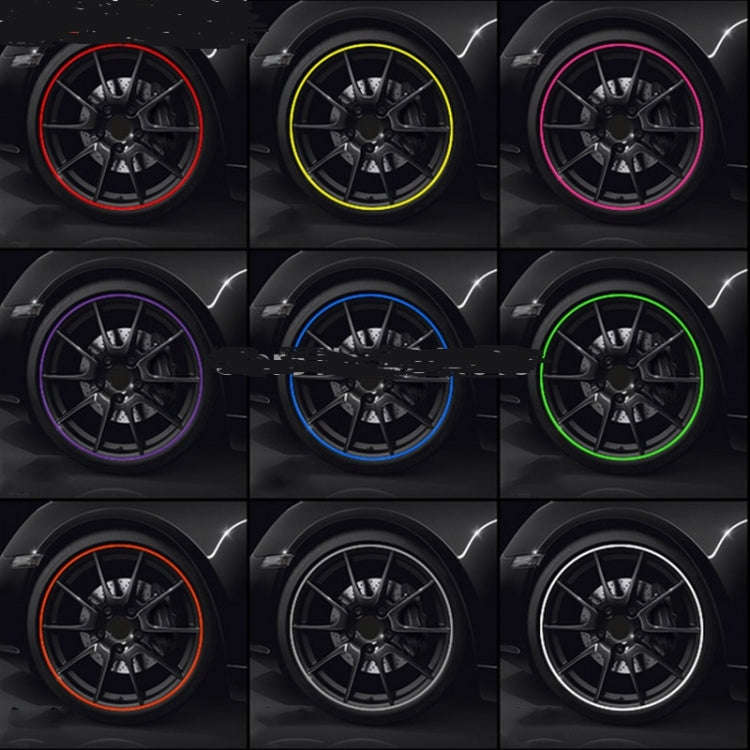 8m/roll Car Wheel General Sticker Modified Protection Sticker Anti-collision Strip(Red)