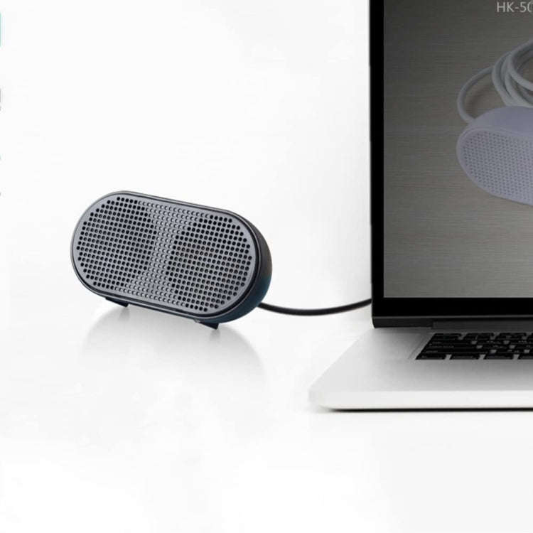5002 USB Sound Card Computer Small Speakers Mini Desktop Audio(Black)