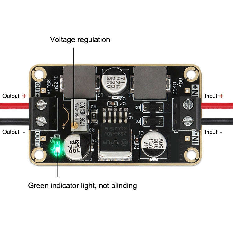 LM2596-ADJ DC-DC Adjustable Step-Down Power Module 4V-40V To 1.23-35V 3A Stereotype Board(As Show)