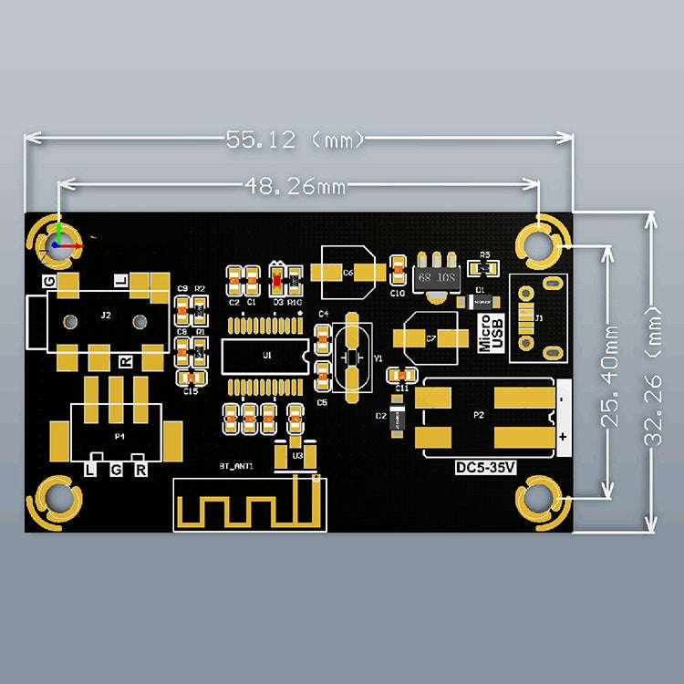 AS1711BT MP3 Bluetooth4.2  Decoding Board DIY Speaker Power Amplifier Board Non-destructive Vehic...