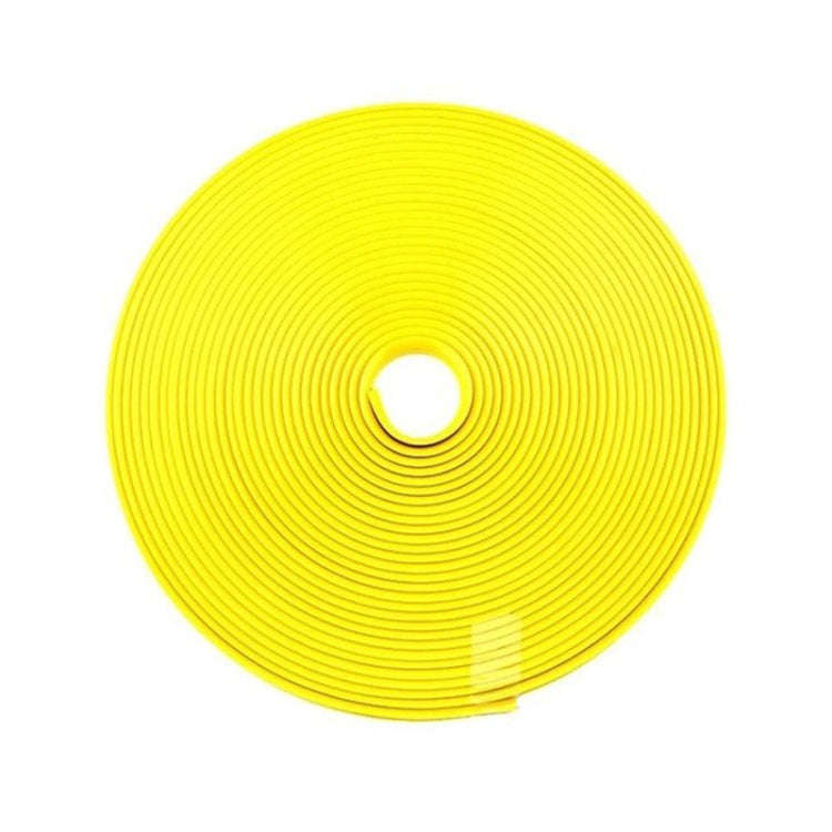 Car Wheel General TPE Protection Ring Bumper Wheel Decoration Modification Supplies(Yellow)