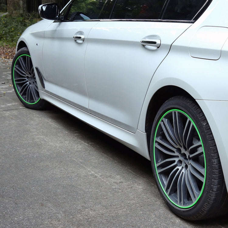 Car Wheel General TPE Protection Ring Bumper Wheel Decoration Modification Supplies(White)