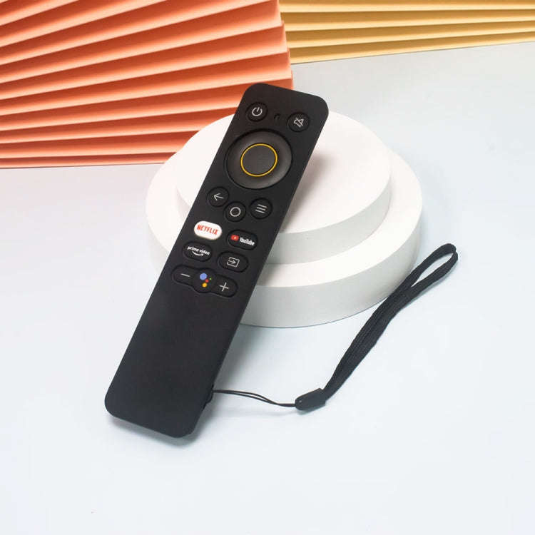 For Realme 32/43 Inch Y41 TV Remote Control All-Inclusive Anti-Drop Silicone Protective Case(Black)