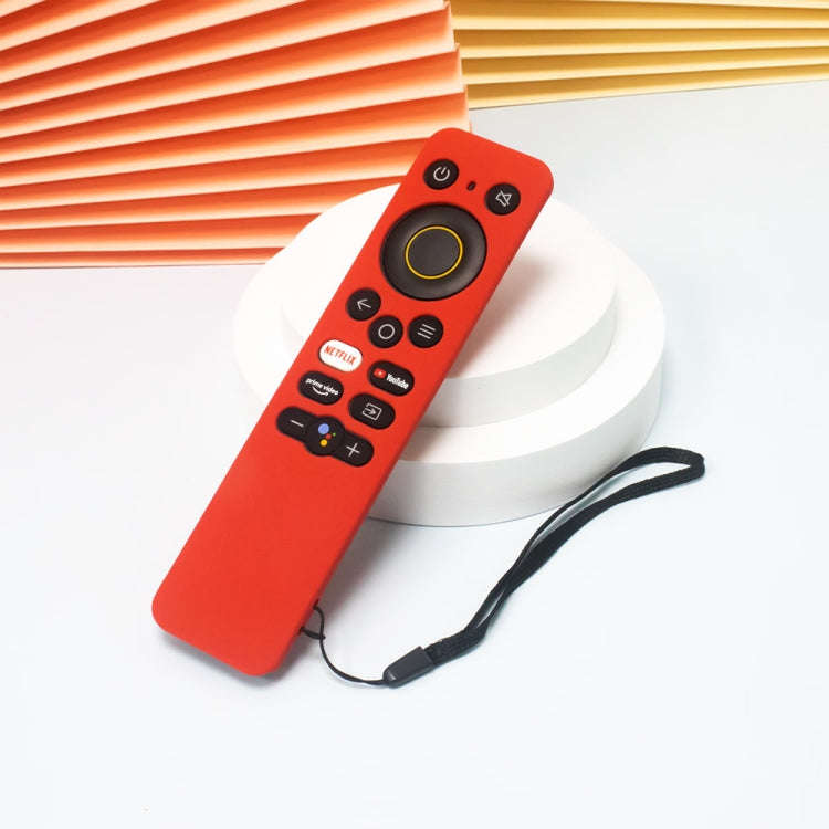 For Realme 32/43 Inch Y41 TV Remote Control All-Inclusive Anti-Drop Silicone Protective Case(Red)