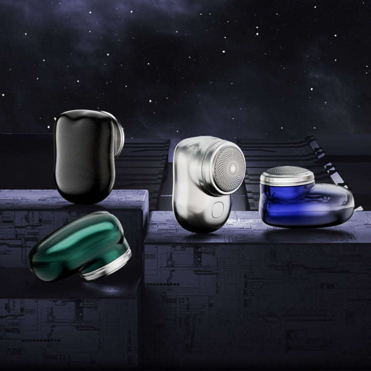 Electric Mini Shaver USB Rechargeable Waterproof Portable Razor(Gradient Blue)