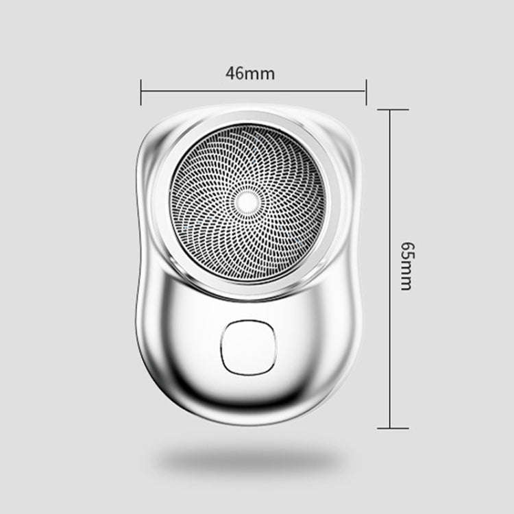 Electric Mini Shaver USB Rechargeable Waterproof Portable Razor(Green)