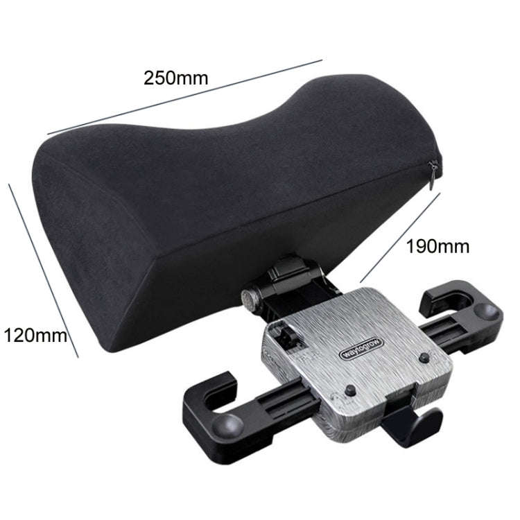 A09 5D Car Universal Adjustment U-shaped Memory Foam Headrest, Color: Black