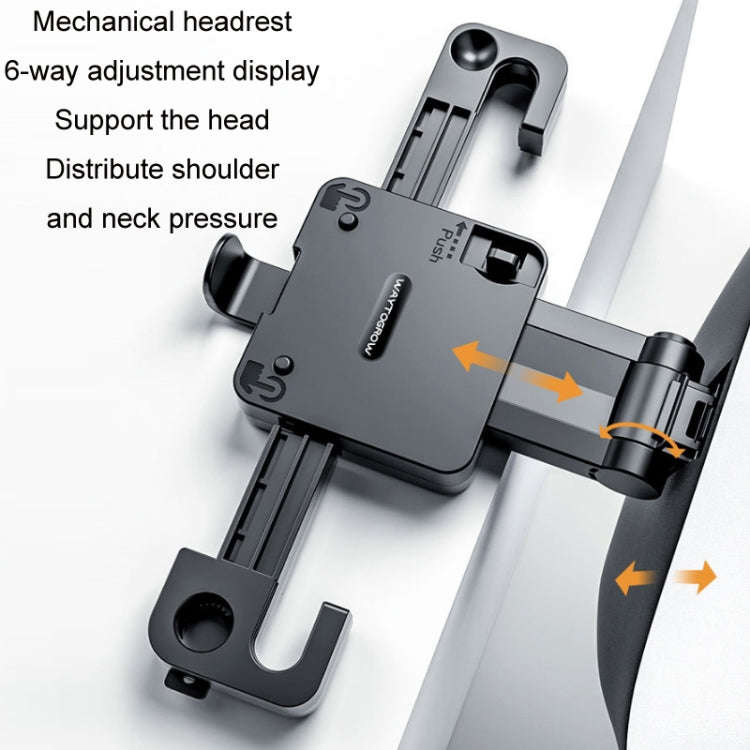 A09 5D Car Universal Adjustment U-shaped Memory Foam Headrest, Color: With Phone Holder