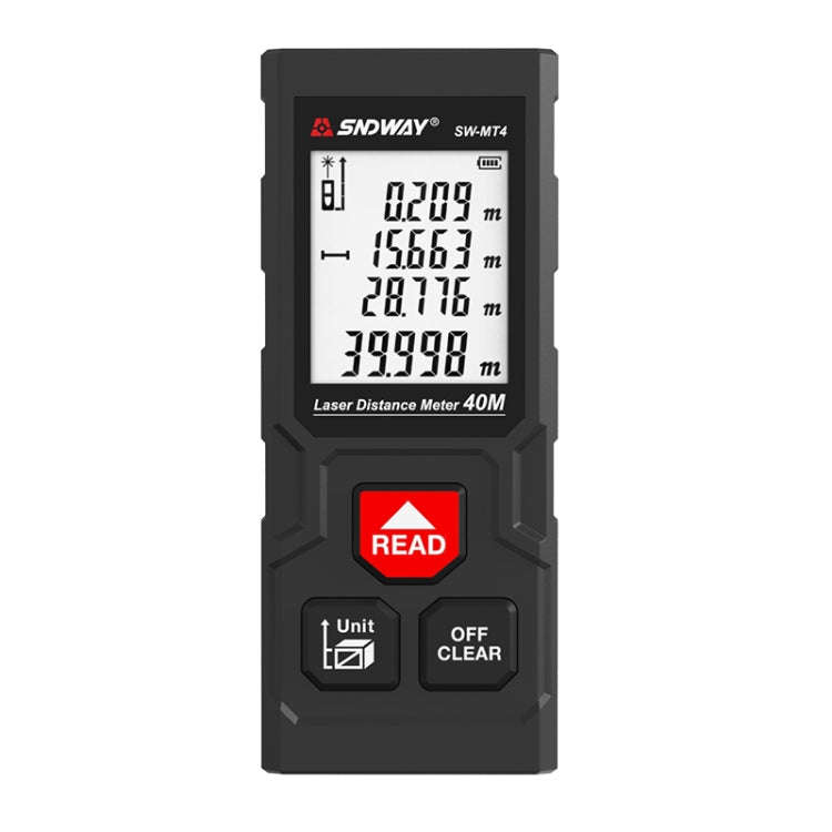 SNDWAY MT4 Battery Model Infrared Rangefinder High Precision Electronic Ruler Laser Rangefinder