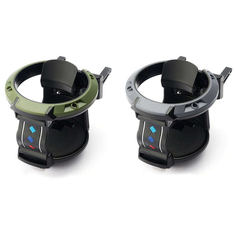 Car Air Conditioner Air Outlet Water Cup Holder Ashtray With Hook(Black Gray)
