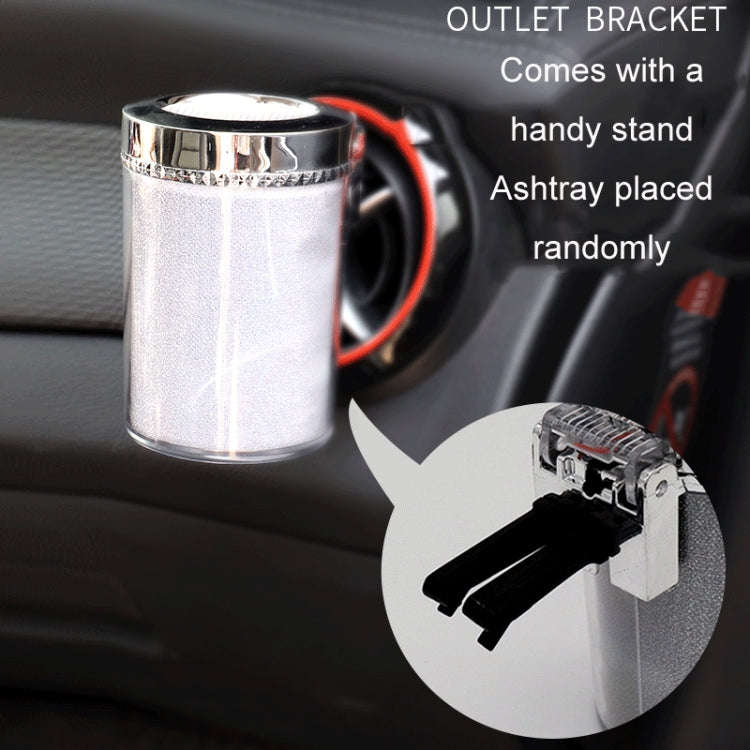 Car Air Conditioner Outlet Ashtray With LED Light(10x7.8cm)