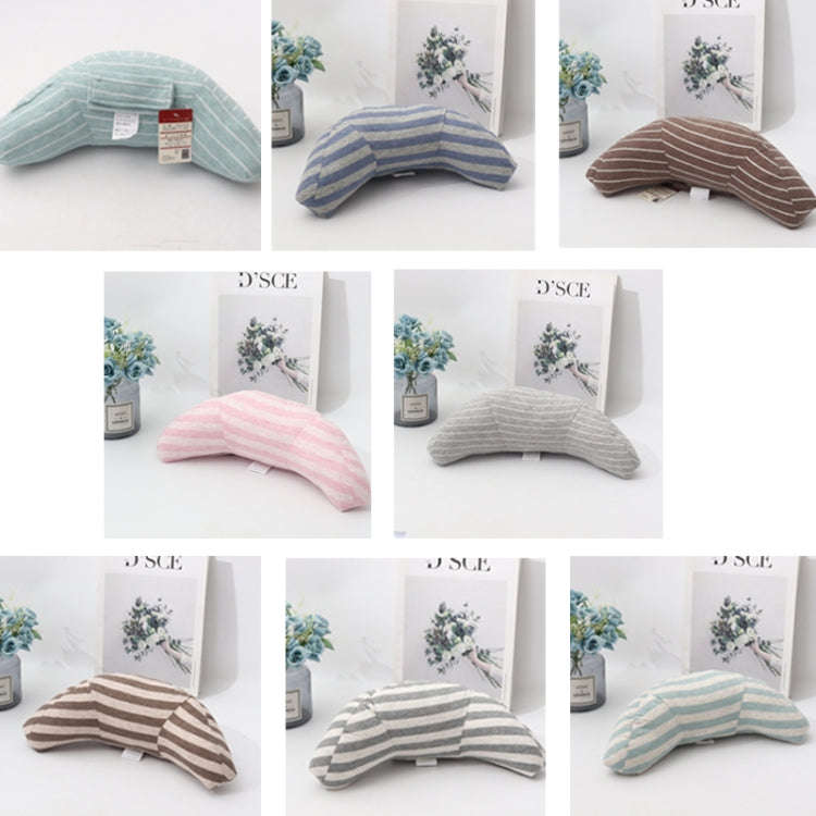 2pcs Children Neck Headrest Comfortable Shoulder Cover Car Neck Guard Pillow(Gray Stripe)