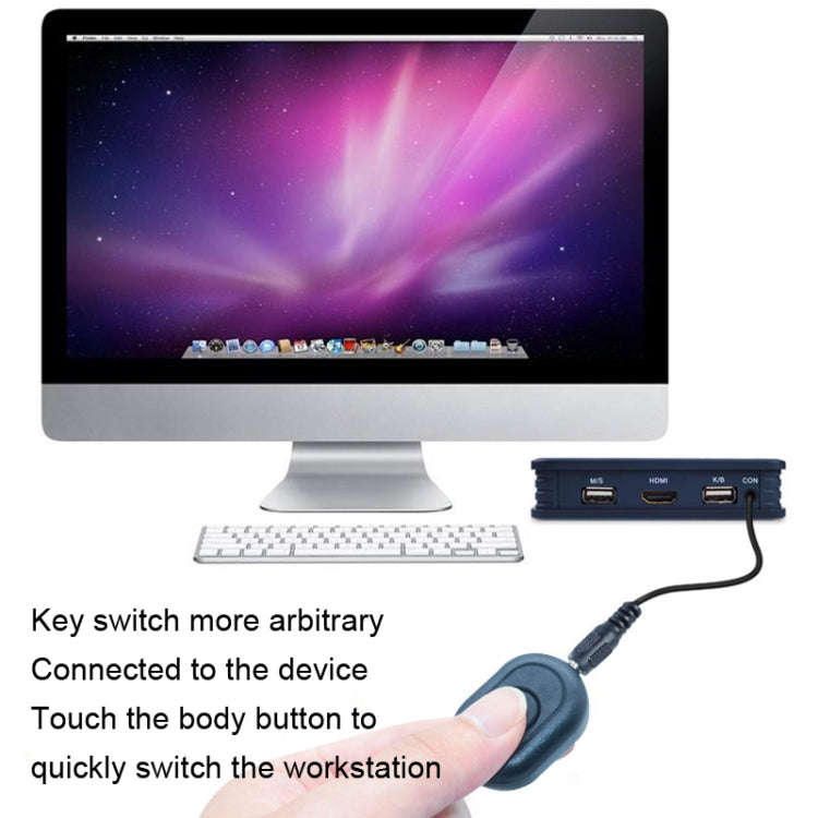 BW-21UHB 2 Port 2 In 1 Out HDMI KVM Switch