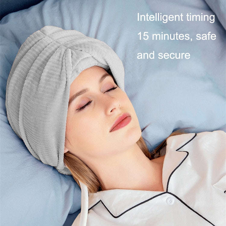K2009 Air Wave Head Massage Device Heating Compress Airbag Home Sleep Massage Instrument(Pink)