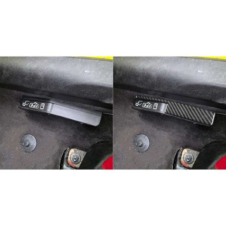 For Chevrolet Corvette C8 2pcs /Set Car Door Lock Switch Sticker(Black)