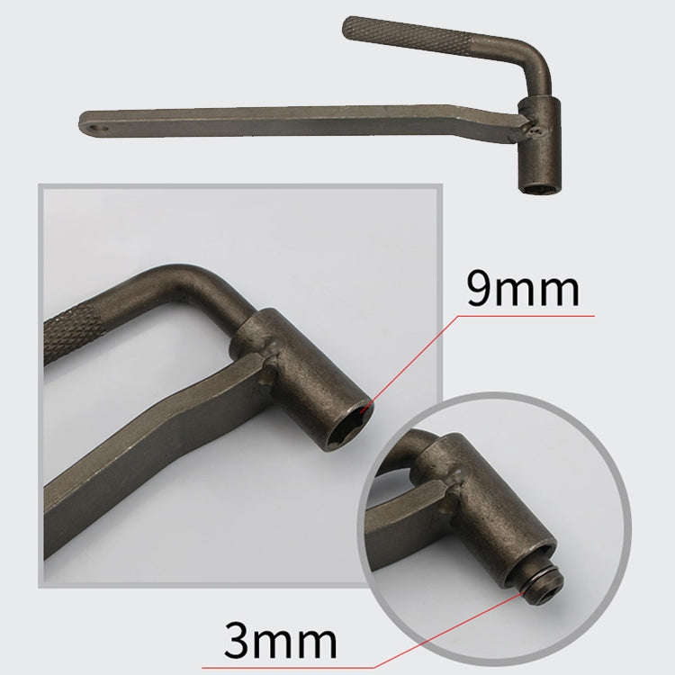 Valve Gongs / Valve Screw Spanner / Motorbike Valve Screw Adjustment Tool(9mm hexagonal / 3mm Squ...