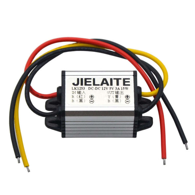 JIELAITE LK1253 15W Aluminum Alloy Intelligent Protection Waterproof Car Power Converter(12V to 3...