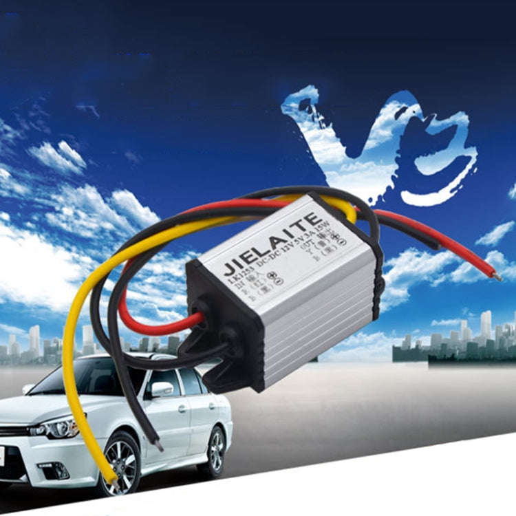 JIELAITE LK1253 15W Aluminum Alloy Intelligent Protection Waterproof Car Power Converter(12V to 3...