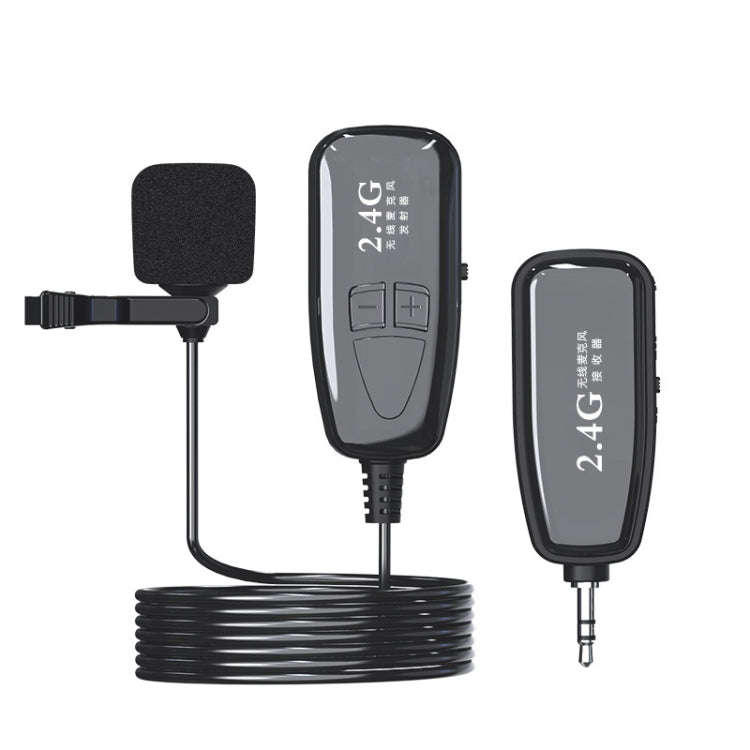 2.4G Bluetooth Wireless Lavalier Noise Canceling Live Microphone(Black)