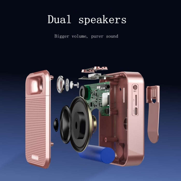 Rolton  K700 Bluetooth Dual-speaker Audio Speaker Megaphone Voice Amplifier(White)