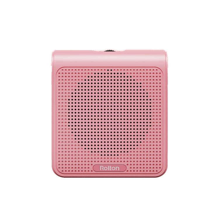 Rolton K10 Mini Audio Speaker Megaphone Voice Amplifier Do Not Support TF Card/U Disk(Pink)
