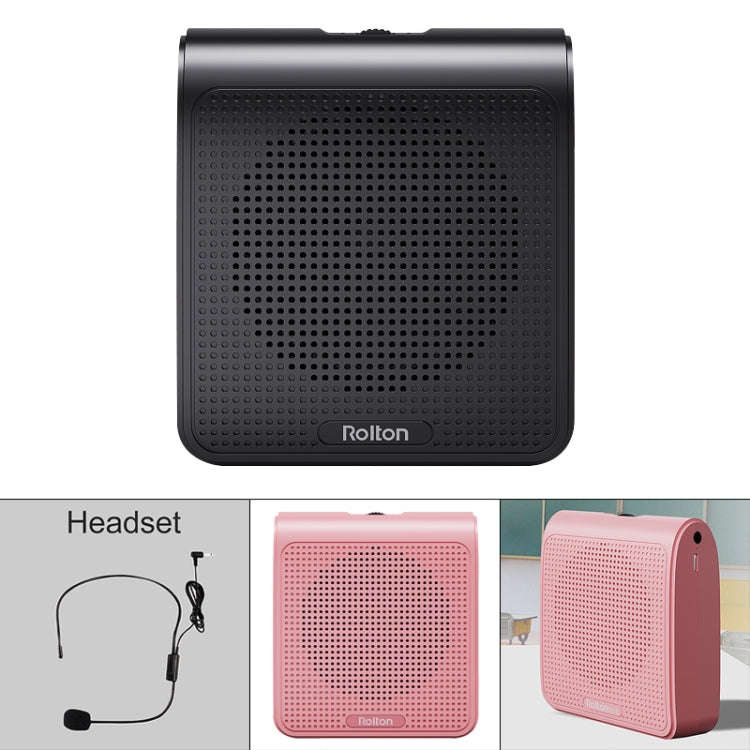 Rolton K10 Mini Audio Speaker Megaphone Voice Amplifier Do Not Support TF Card/U Disk(Black)