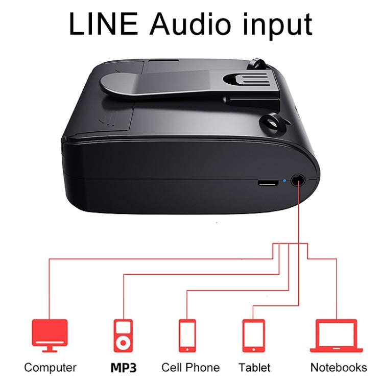 Rolton K10 Mini Audio Speaker Megaphone Voice Amplifier Do Not Support TF Card/U Disk(Black)
