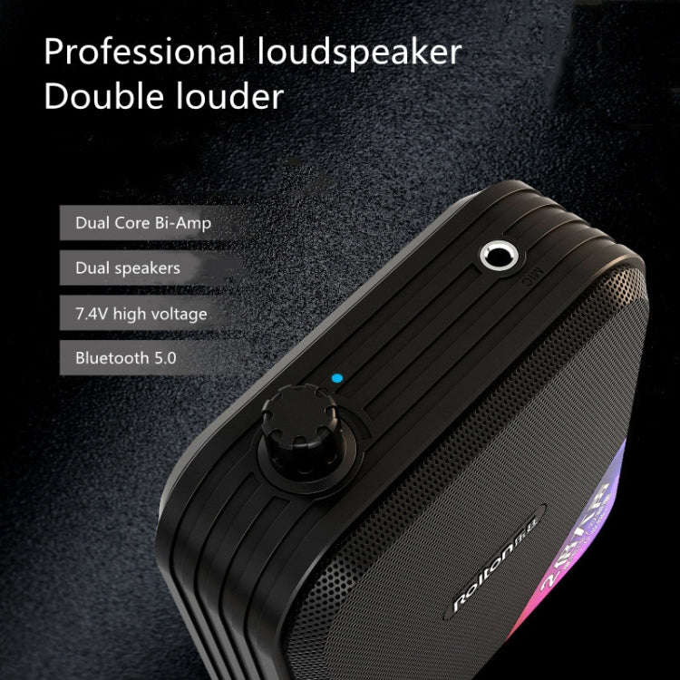 Rolton K600  7.4V Bluetooth Wireless Audio Speaker Megaphone Voice Amplifier With Transmitter(Green)