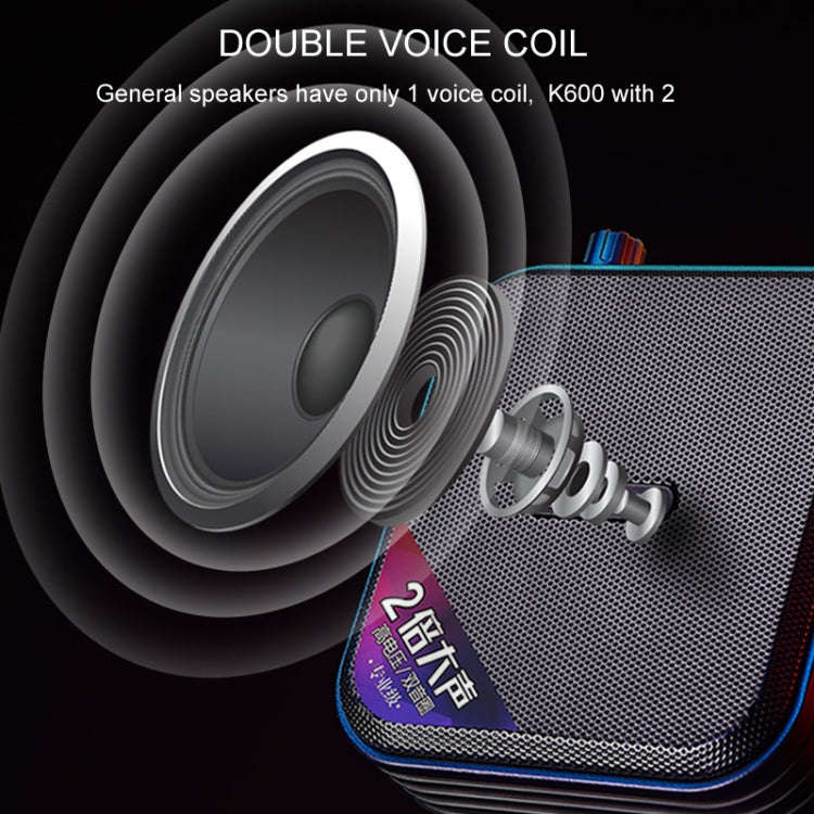 Rolton K600  7.4V Bluetooth Wireless Audio Speaker Megaphone Voice Amplifier With Transmitter(White)