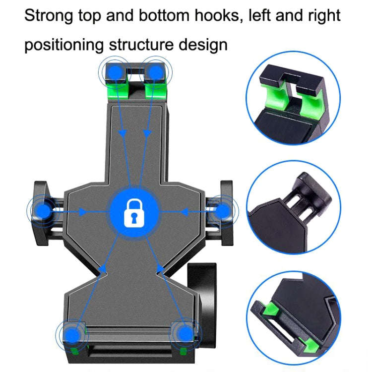 A04 Metal Motorcycle Mobile Phone Navigation Bracket Bicycle Frame Multifunctional Car Fixed Clam...