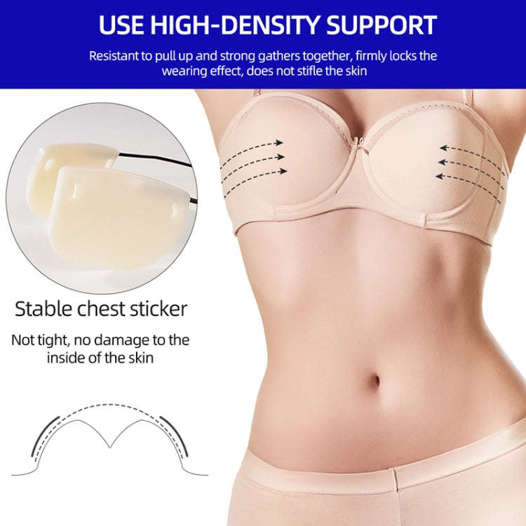 XD00001 Molding Silicone Nipple Sticker Adjustable Anti-sag Push-up Bra Kit(W-type Skin-color)