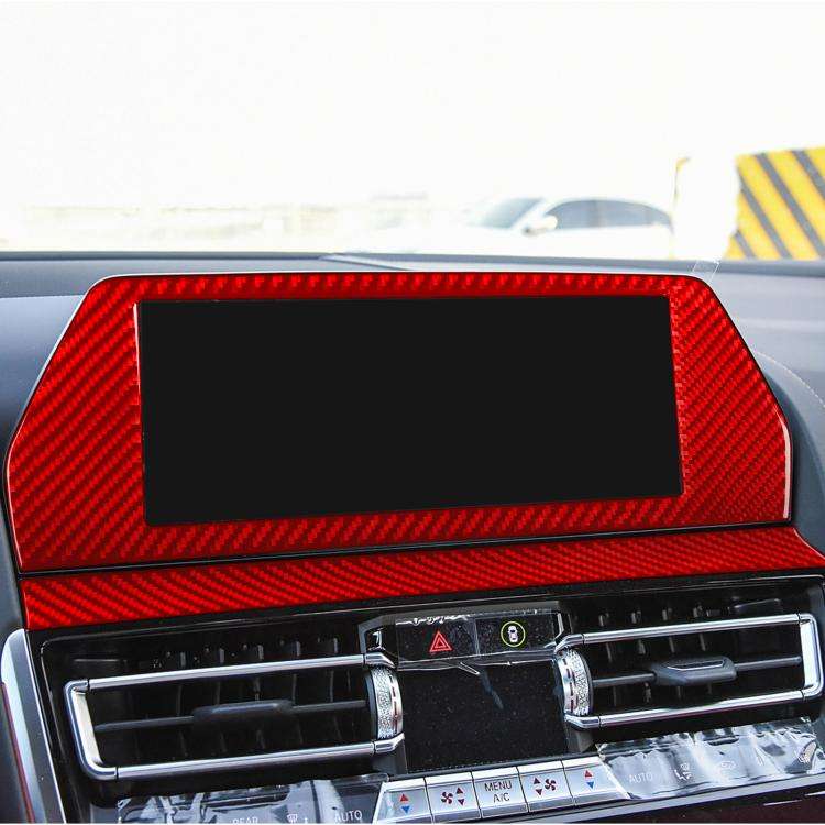 For 2019-2024 BMW 8 Series G14 Left-hand Drive 2pcs /Set Navigation Screen Frame Sticker(Black)