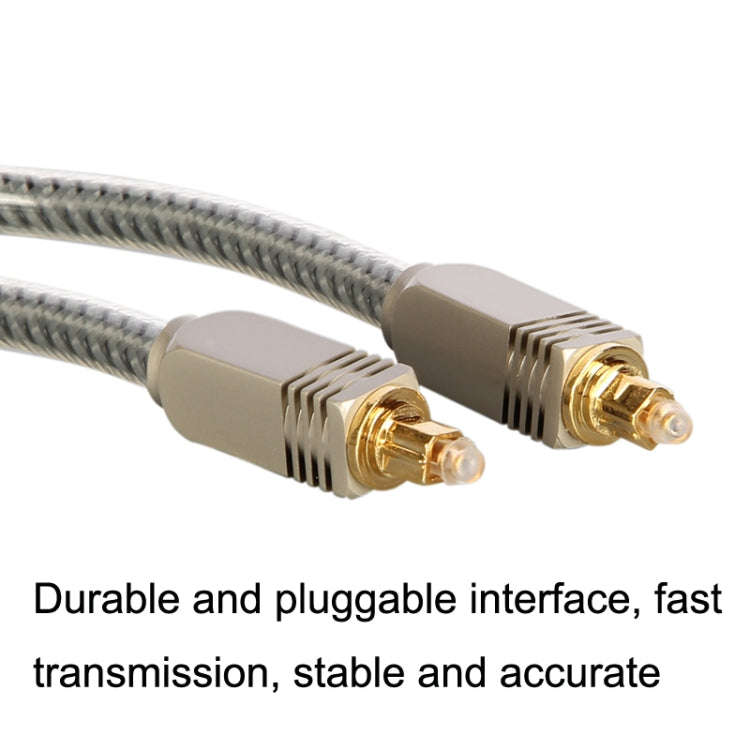 EMK YL/B Audio Digital Optical Fiber Cable Square To Square Audio Connection Cable, Length: 20m(T...