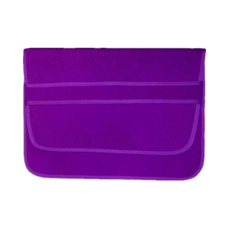 15 Inch Neoprene Laptop Lining Bag Horizontal Section Flap Clutch Bag(Purple)