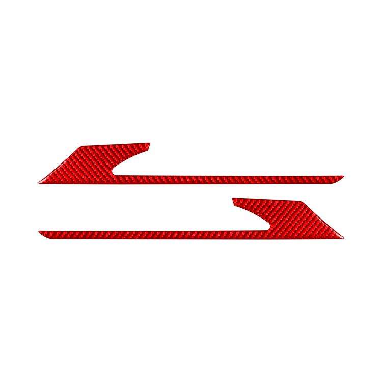 For 2019-2024 BMW 8 Series G14 Left and Right Drive 2pcs /Set Rear Fog Light Eyebrow Sticker(Red)