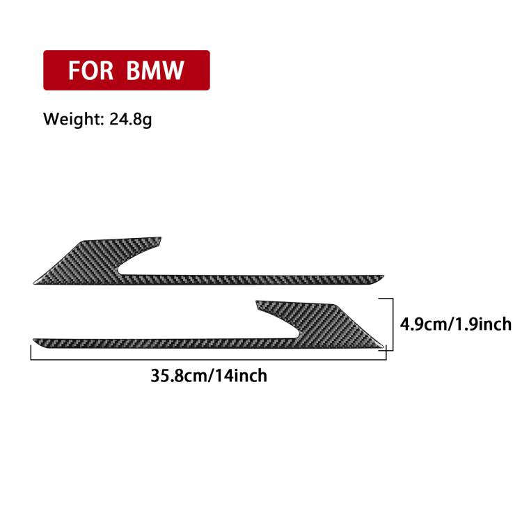 For 2019-2024 BMW 8 Series G14 Left and Right Drive 2pcs /Set Rear Fog Light Eyebrow Sticker(Red)
