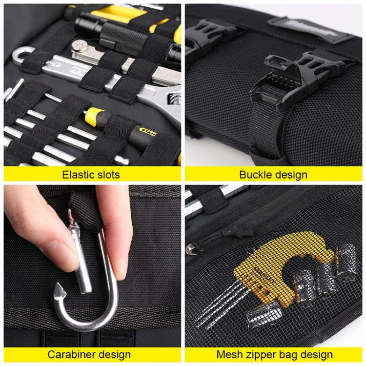 Rhinowalk MT103 Motorcycle Maintenance Tool Storage Bag Portable Repair Kit Bag(Black)