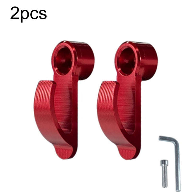 2pcs Motorcycle Modified Helmet Hook Scooter Side Storage Hook(Red)