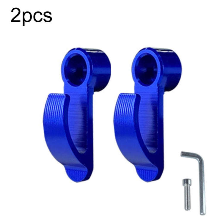 2pcs Motorcycle Modified Helmet Hook Scooter Side Storage Hook(Blue)