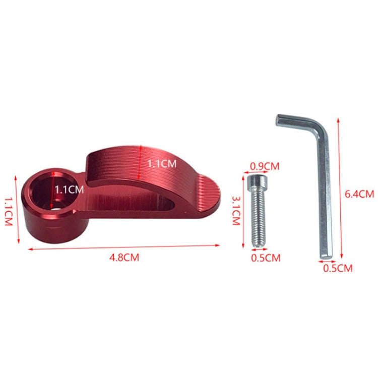 2pcs Motorcycle Modified Helmet Hook Scooter Side Storage Hook(Red)