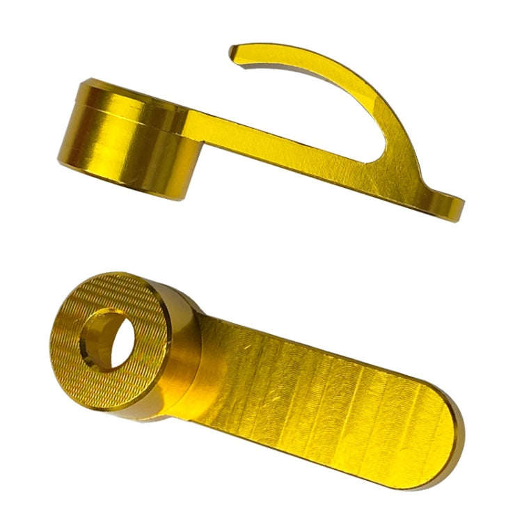 2pcs Motorcycle Modified Helmet Hook Scooter Side Storage Hook(Gold)