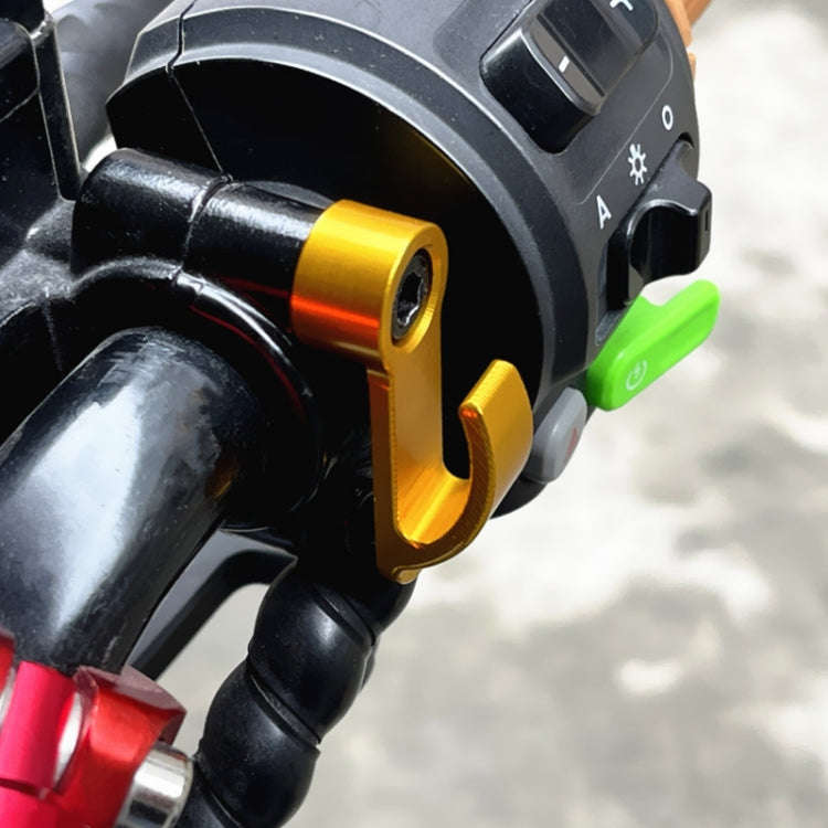 2pcs Motorcycle Modified Helmet Hook Scooter Side Storage Hook(Red)
