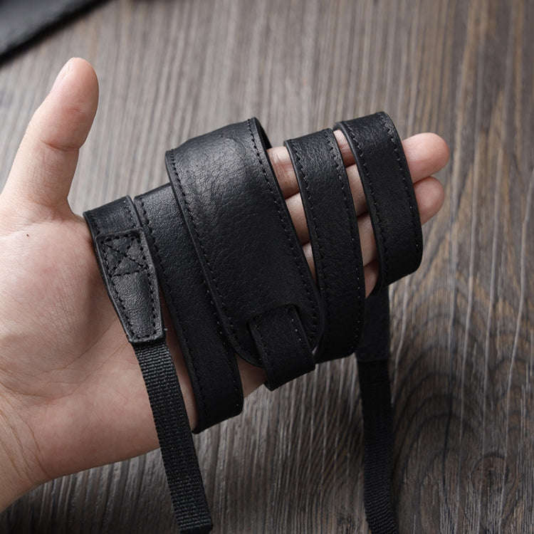 Outdoor Photography Cowhide Leather Camera Shoulder Hanging Neck Winding Strap, Spec: Top-layer (...