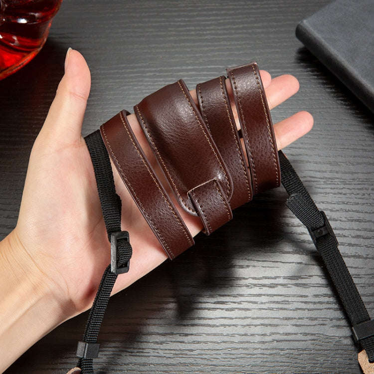 Outdoor Photography Cowhide Leather Camera Shoulder Hanging Neck Winding Strap, Spec: Split Leath...