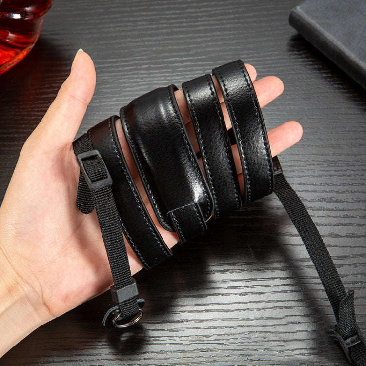 Outdoor Photography Cowhide Leather Camera Shoulder Hanging Neck Winding Strap, Spec: Split Leath...